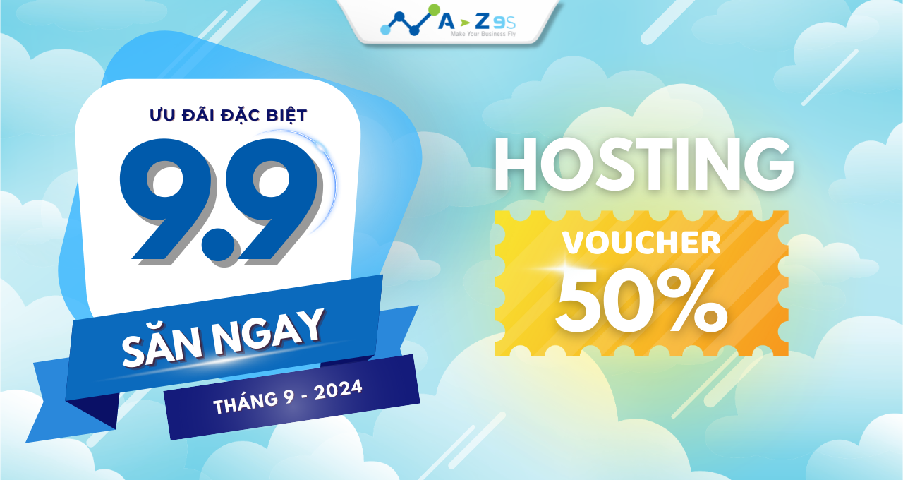 Ưu Đãi Voucher Gỉam giá 50% Hosting Ngày Đôi 9/9  